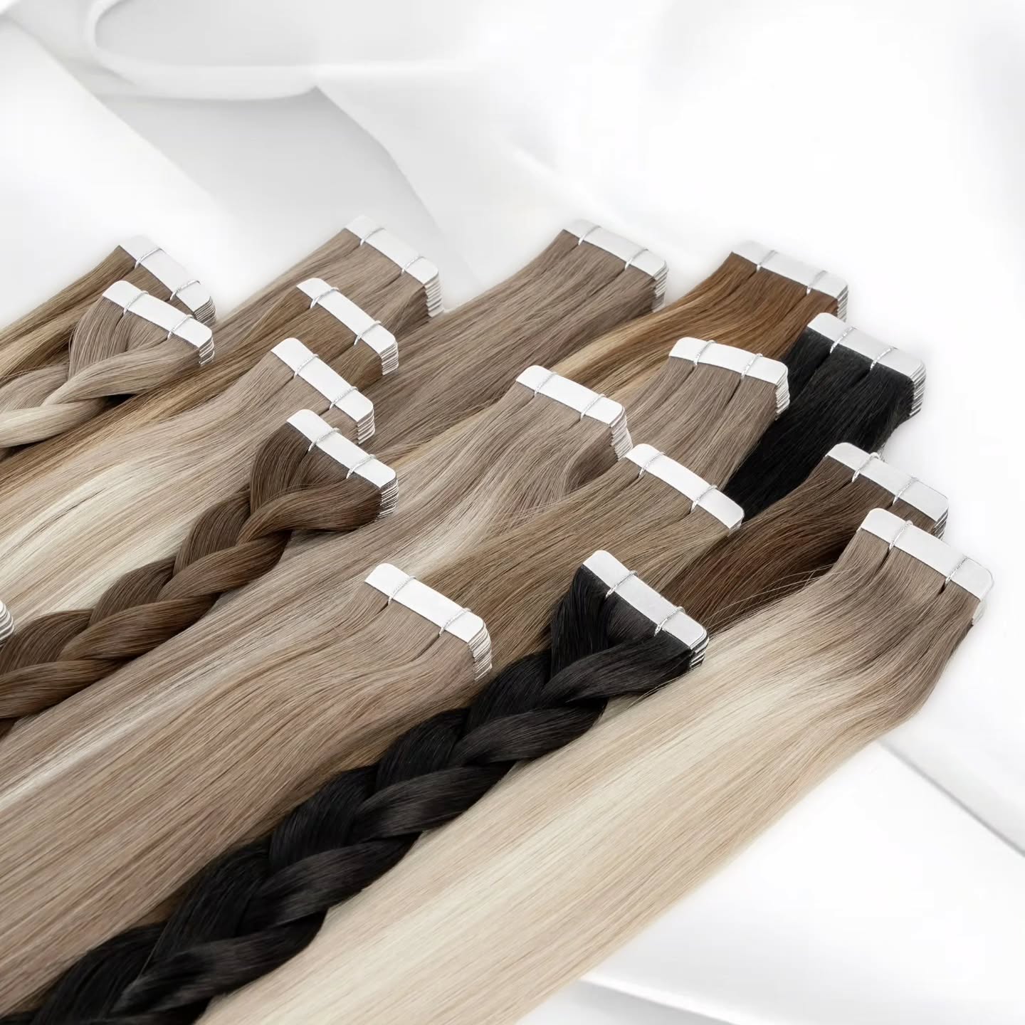 Invisible Tape In Extensions Real Hair - 100% Włosy Ludzkie Remy Proste Doczepiane