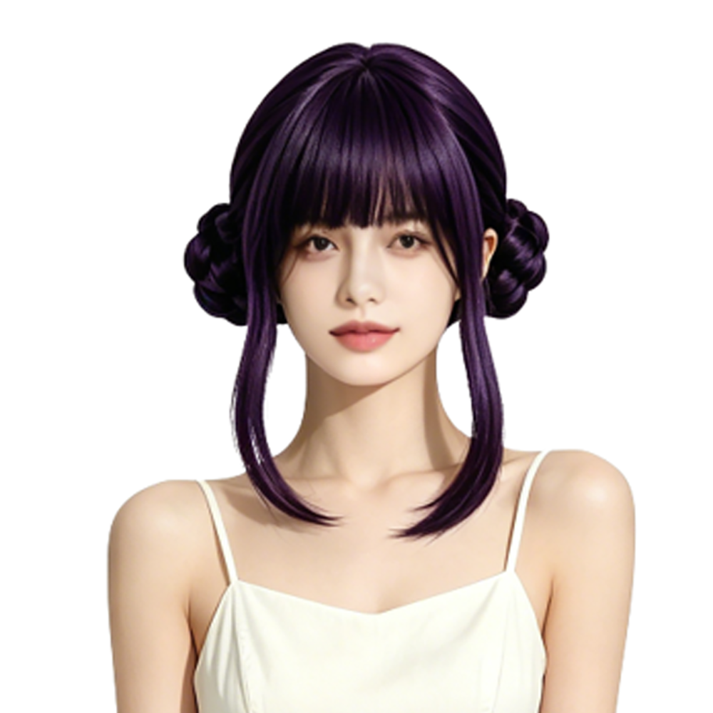 Peruka codzienna, ciemnofiolet – Synthetic Braided Wigs For Black Women recenzja i cena