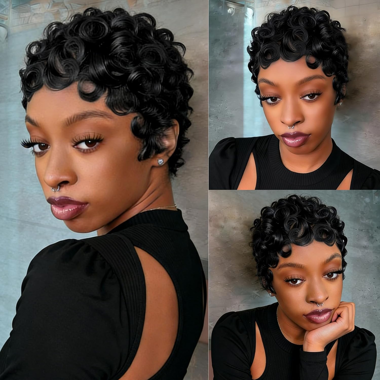 Peruka z krótkim bobem, kręcon – Pre Parted 13X4 Lace Front Bob Wig recenzja i cena