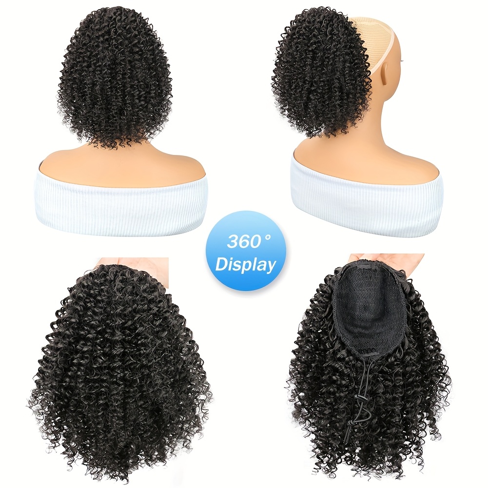 Afro Kinky Curly Puff – syntet – Drawstring Afro Curly Puff Ponytail recenzja i cena