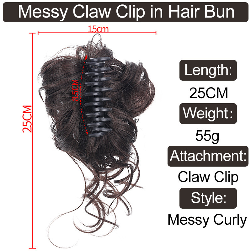 Syntetyczna, niechlujna kokard – Claw Clip Messy Bun Hair Piece recenzja i cena