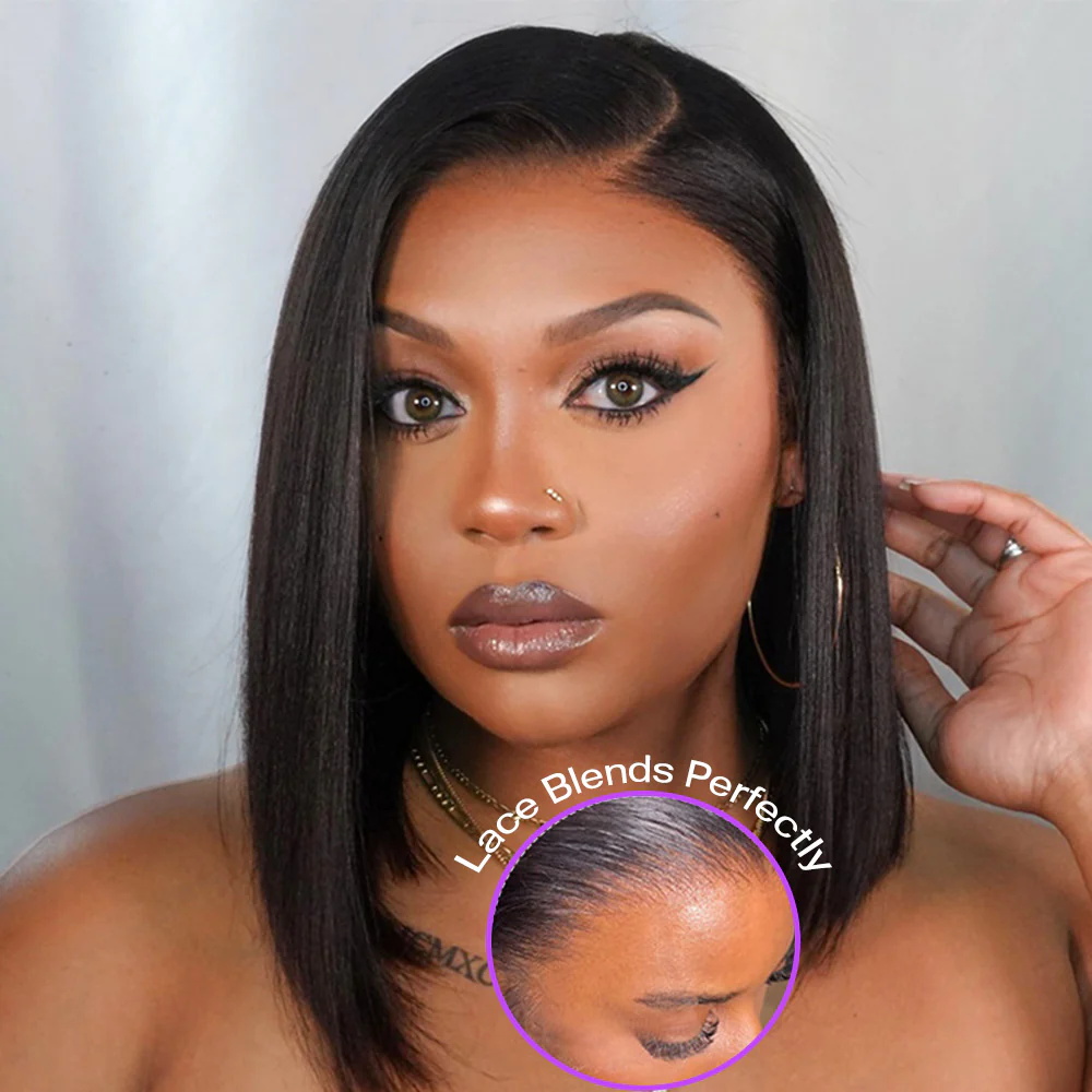 Peruki Bob z prostych włosów n – Glueless Wear And Go Human Hair Wig recenzja i cena