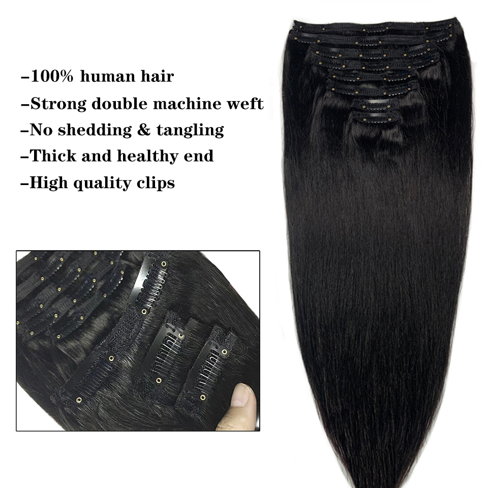 Doczepiane pasemka do włosów,  – Seamless Clip In Hair Extensions Human Hair recenzja i cena